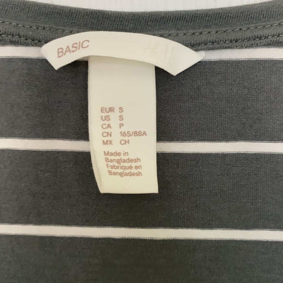 H&M Dark Green and White Striped Dress - Picture 3 of 11